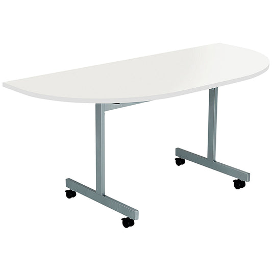 Jemini Semi-circular Tilt Table, 1600mm, White