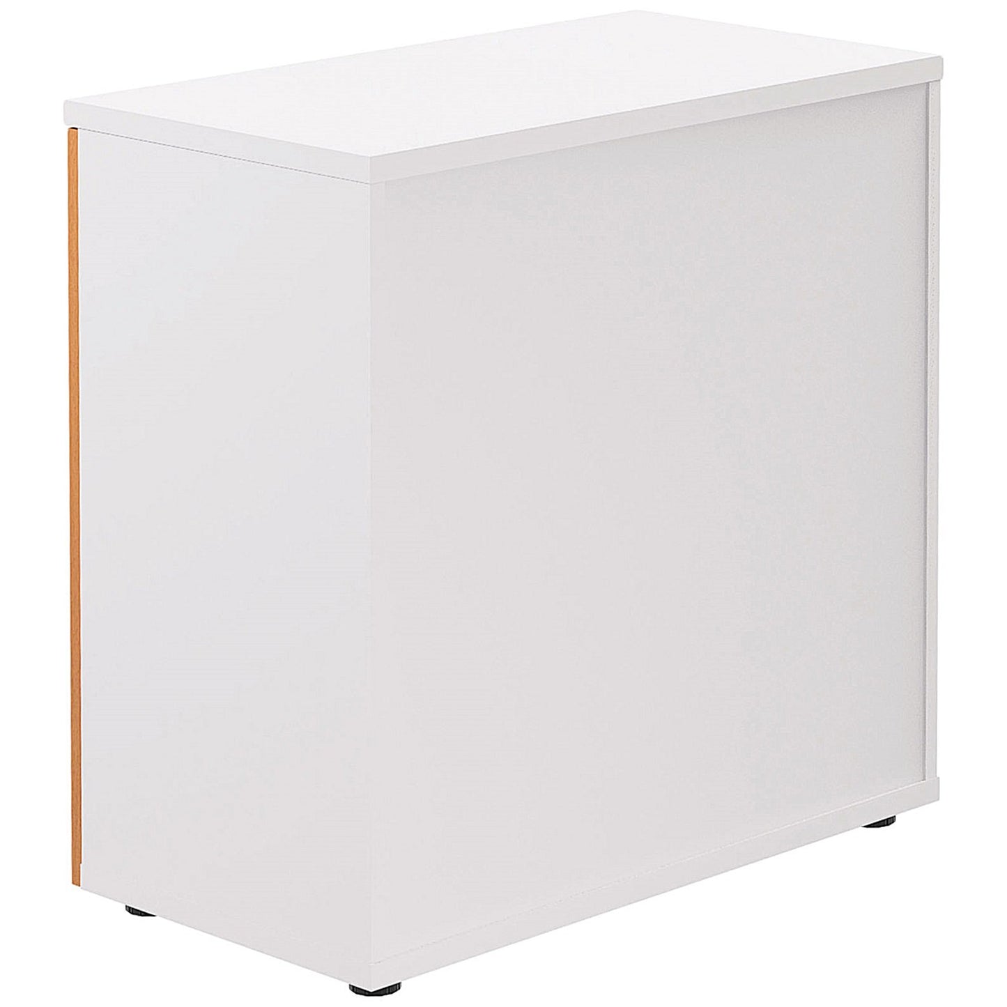 Jemini Two Tone Low Wooden Cupboard, 1 Shelf, 800mm High, White and Beech