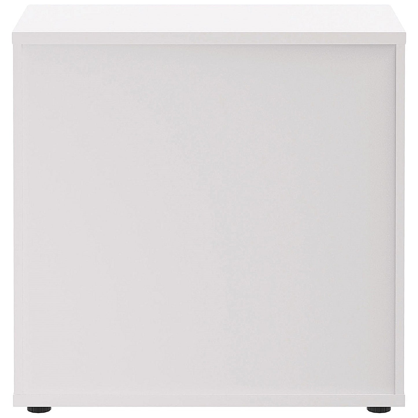 Jemini Two Tone Low Wooden Cupboard, 1 Shelf, 800mm High, White and Beech