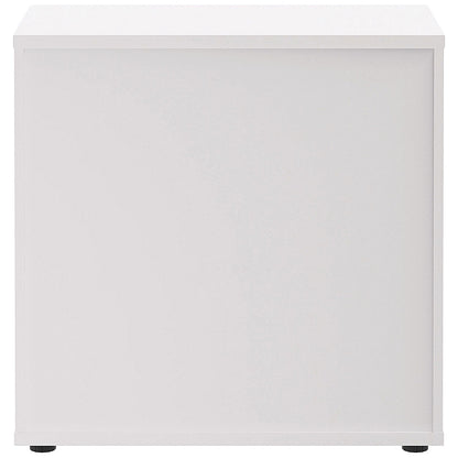 Jemini Two Tone Low Wooden Cupboard, 1 Shelf, 800mm High, White and Beech