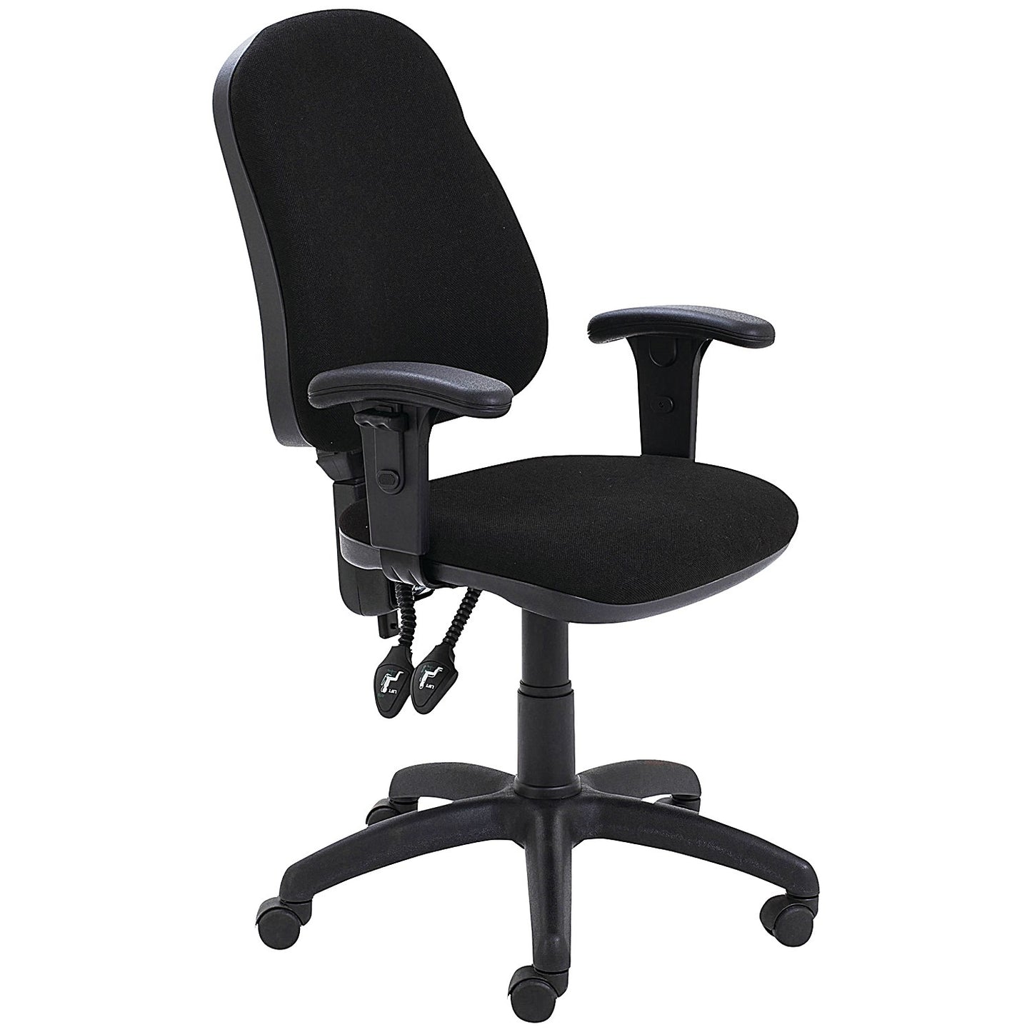First Calypso Operator Chair with Adjustable Arms, Black