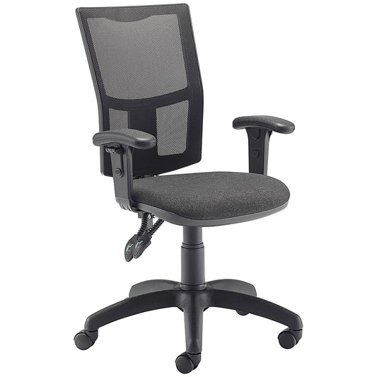 Jemini Medway High Mesh Back Operator Chair, Charcoal