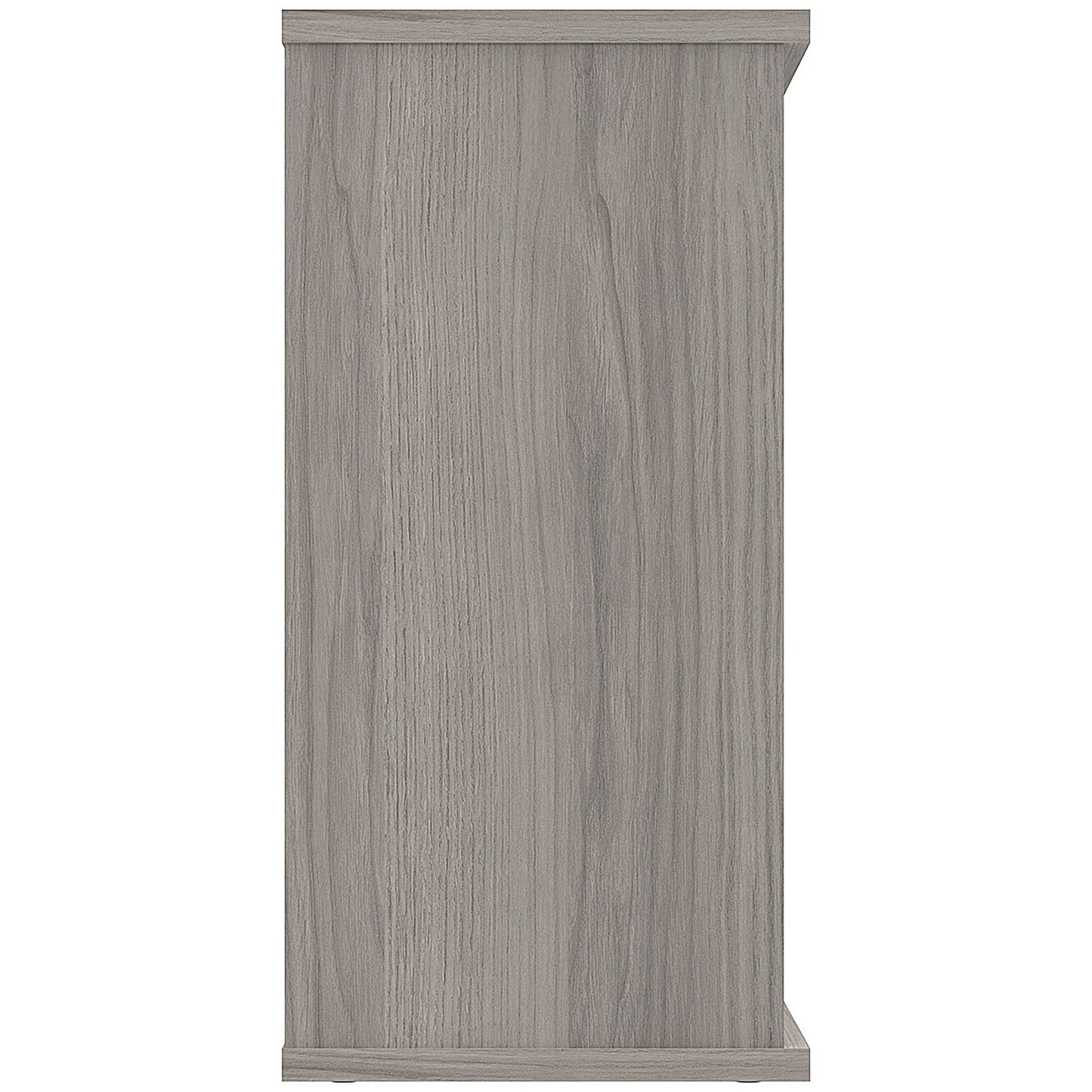 Astin Low Bookcase, 1 Shelf, 816mm High, Grey Oak