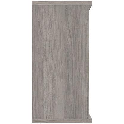 Astin Low Bookcase, 1 Shelf, 816mm High, Grey Oak