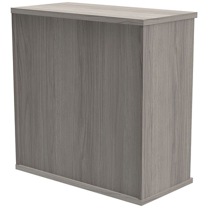 Astin Low Bookcase, 1 Shelf, 816mm High, Grey Oak