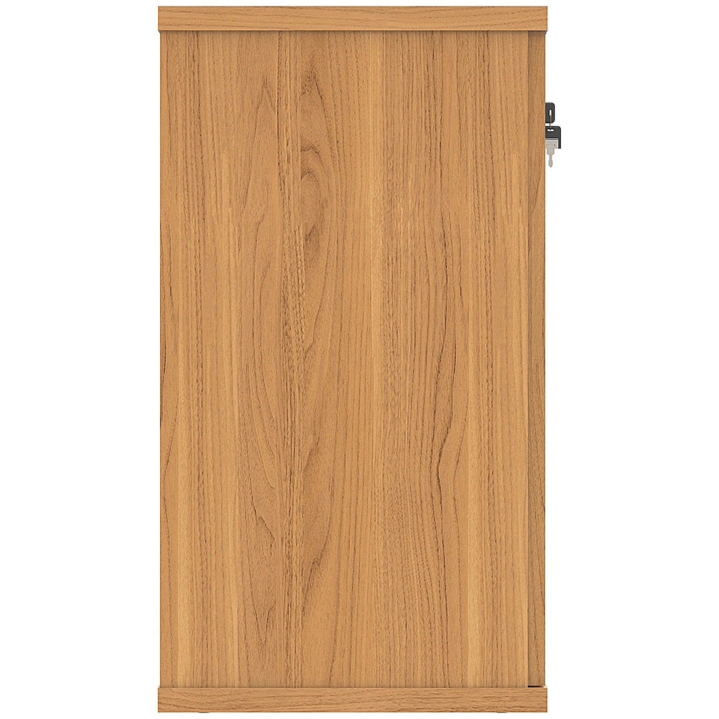 Astin Desk High Wooden Cupboard, 1 Shelf, 730mm High, Beech