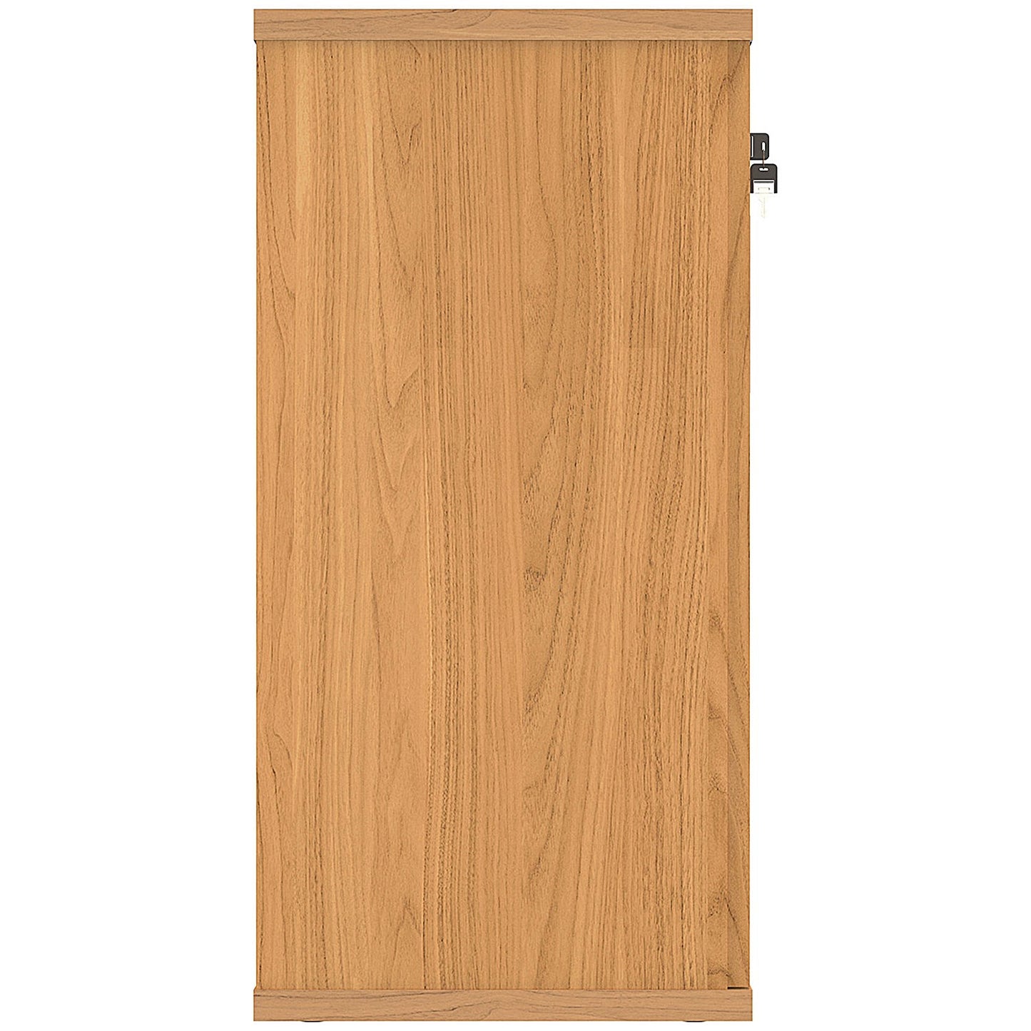 Astin Low Wooden Cupboard, 1 Shelf, 816mm High, Beech