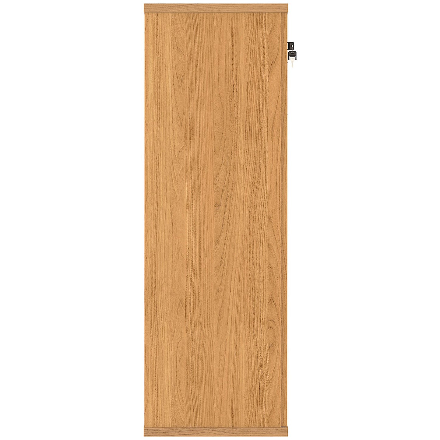 Astin Medium Wooden Cupboard, 2 Shelves, 1204mm High, Beech