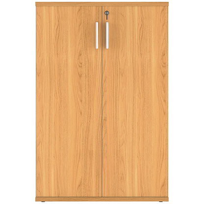 Astin Medium Wooden Cupboard, 2 Shelves, 1204mm High, Beech