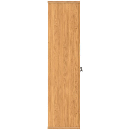 Astin Tall Wooden Cupboard, 3 Shelves, 1592mm High, Beech
