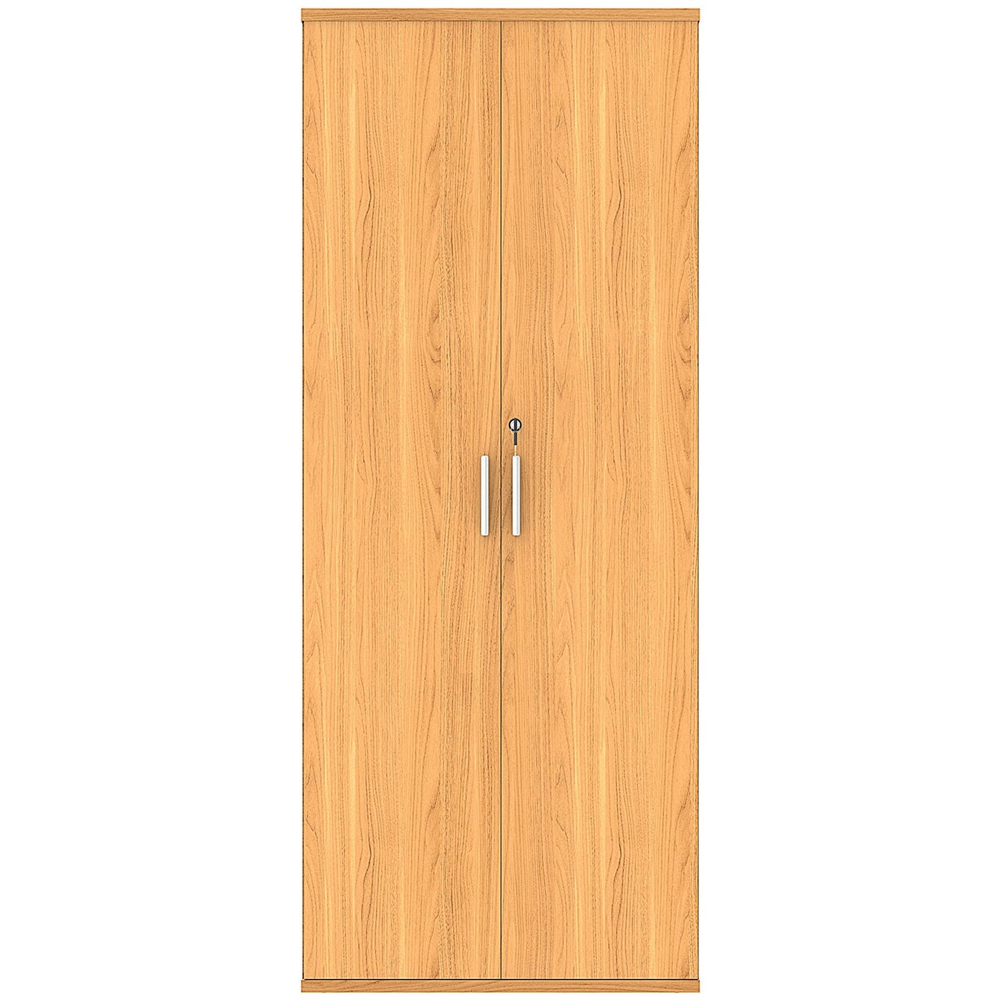 Astin Extra Tall Wooden Cupboard, 4 Shelves, 1980mm High, Beech