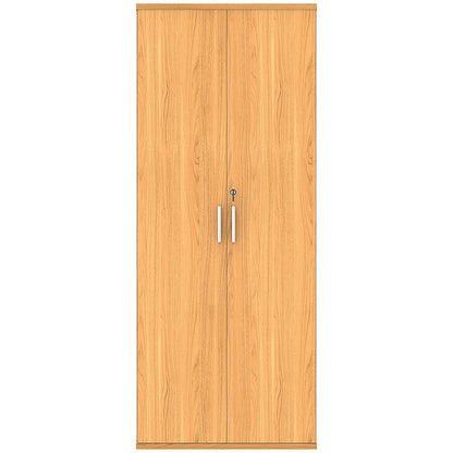 Astin Extra Tall Wooden Cupboard, 4 Shelves, 1980mm High, Beech