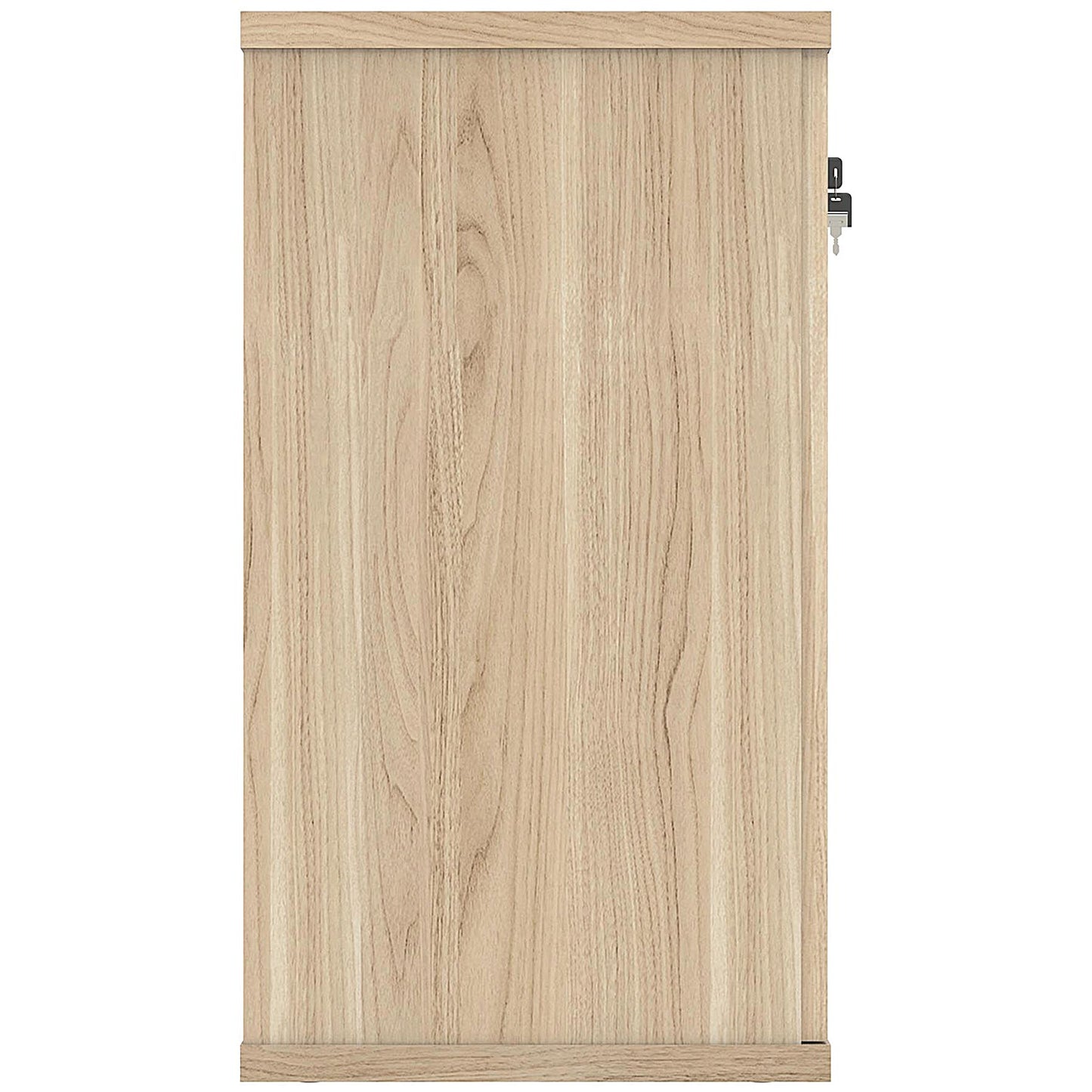 Astin Desk High Wooden Cupboard, 1 Shelf, 730mm High, Oak