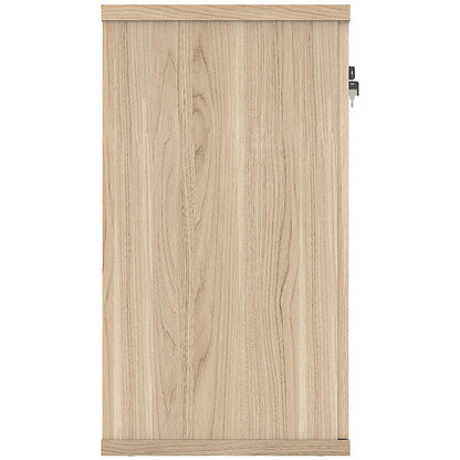 Astin Desk High Wooden Cupboard, 1 Shelf, 730mm High, Oak
