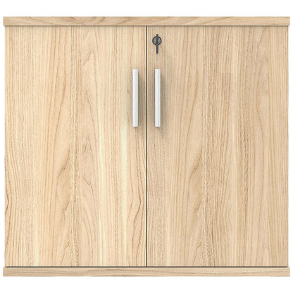 Astin Desk High Wooden Cupboard, 1 Shelf, 730mm High, Oak