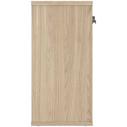 Astin Low Wooden Cupboard, 1 Shelf, 816mm High, Oak