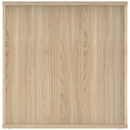 Astin Low Wooden Cupboard, 1 Shelf, 816mm High, Oak