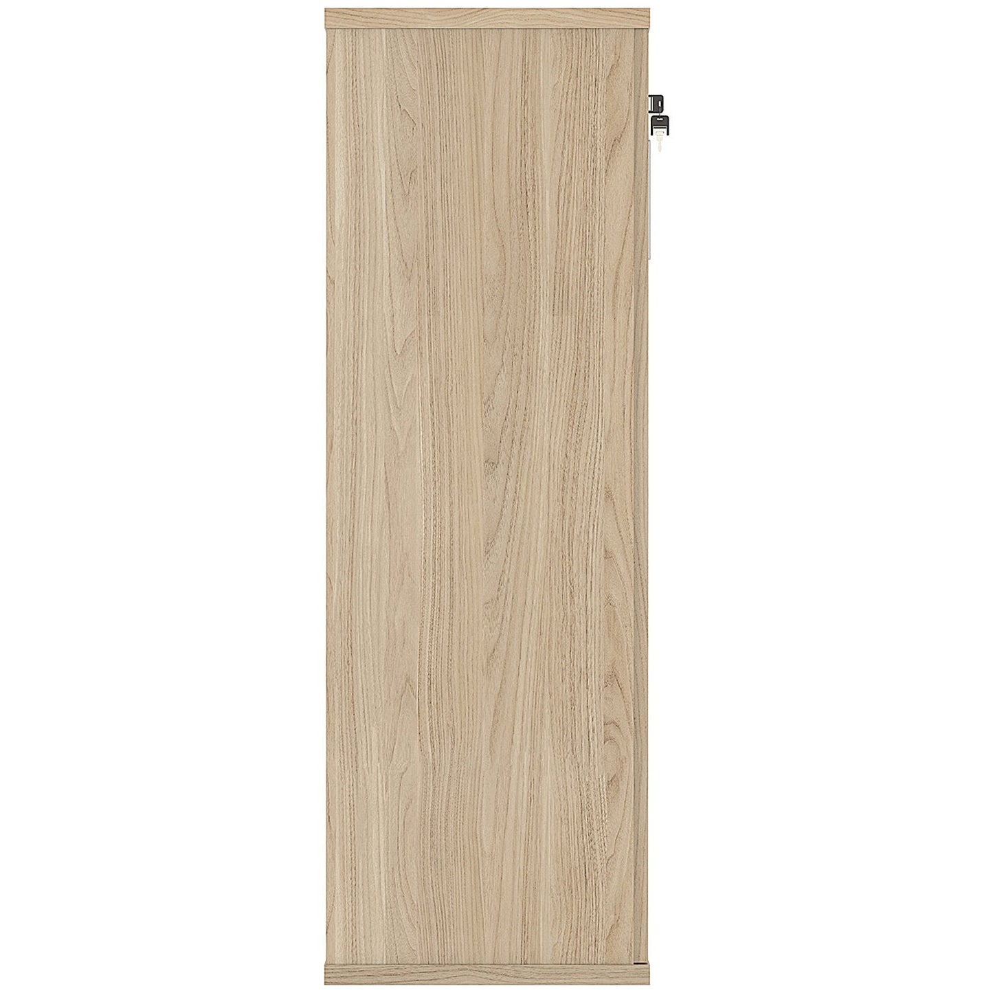 Astin Medium Wooden Cupboard, 2 Shelves, 1204mm High, Oak
