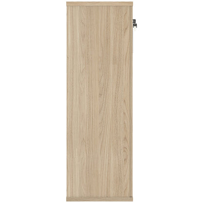 Astin Medium Wooden Cupboard, 2 Shelves, 1204mm High, Oak