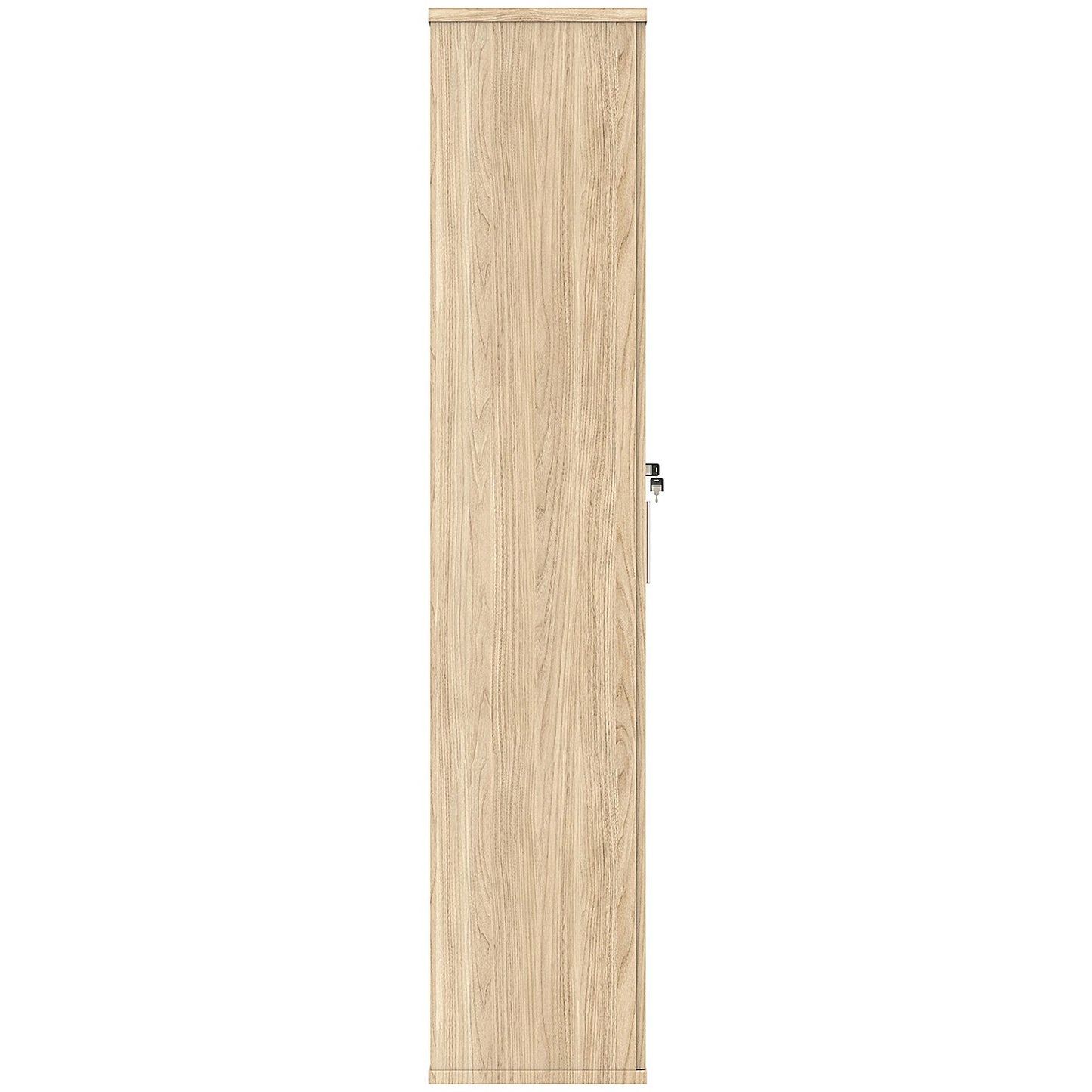 Astin Extra Tall Wooden Cupboard, 4 Shelves, 1980mm High, Oak