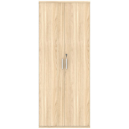 Astin Extra Tall Wooden Cupboard, 4 Shelves, 1980mm High, Oak