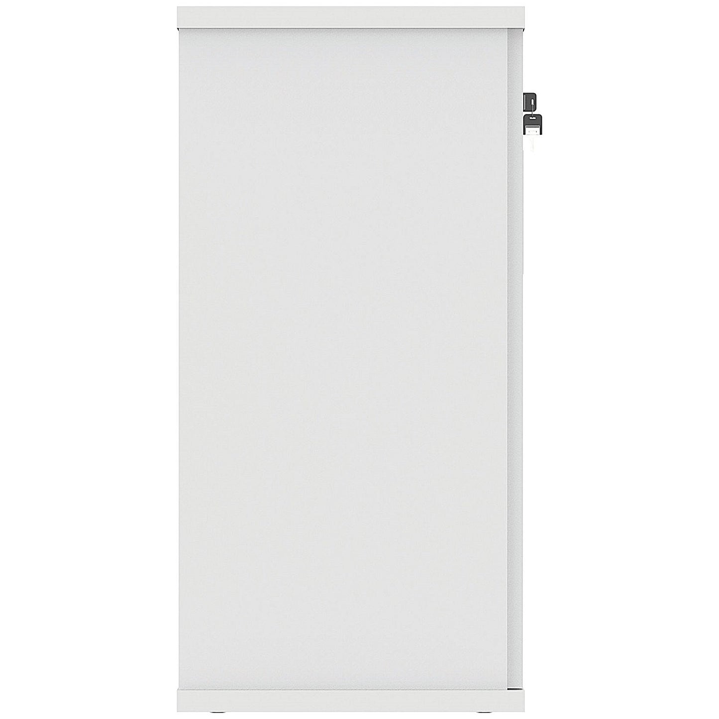 Astin Low Wooden Cupboard, 1 Shelf, 816mm High, White