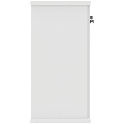 Astin Low Wooden Cupboard, 1 Shelf, 816mm High, White