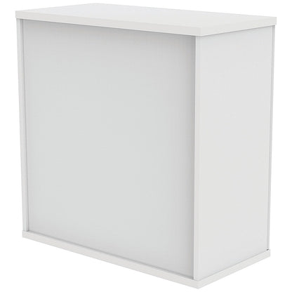 Astin Low Wooden Cupboard, 1 Shelf, 816mm High, White