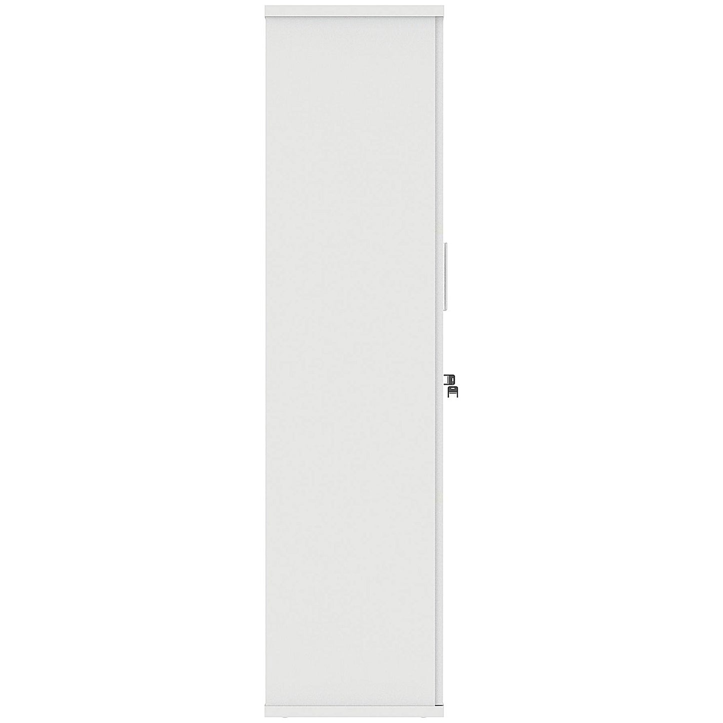Astin Tall Wooden Cupboard, 3 Shelves, 1592mm High, White
