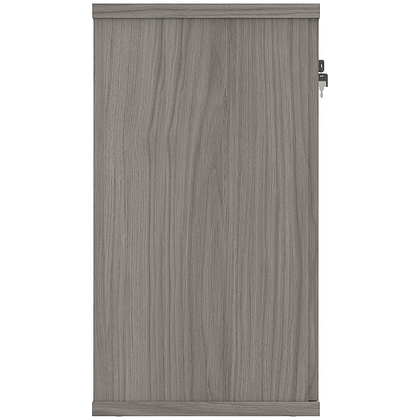 Astin Desk High Wooden Cupboard, 1 Shelf, 730mm High, Grey Oak