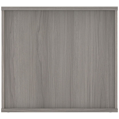 Astin Desk High Wooden Cupboard, 1 Shelf, 730mm High, Grey Oak