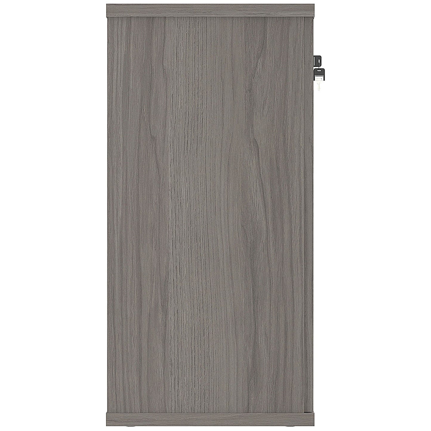 Astin Low Wooden Cupboard, 1 Shelf, 816mm High, Grey Oak