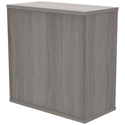 Astin Low Wooden Cupboard, 1 Shelf, 816mm High, Grey Oak
