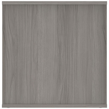 Astin Low Wooden Cupboard, 1 Shelf, 816mm High, Grey Oak