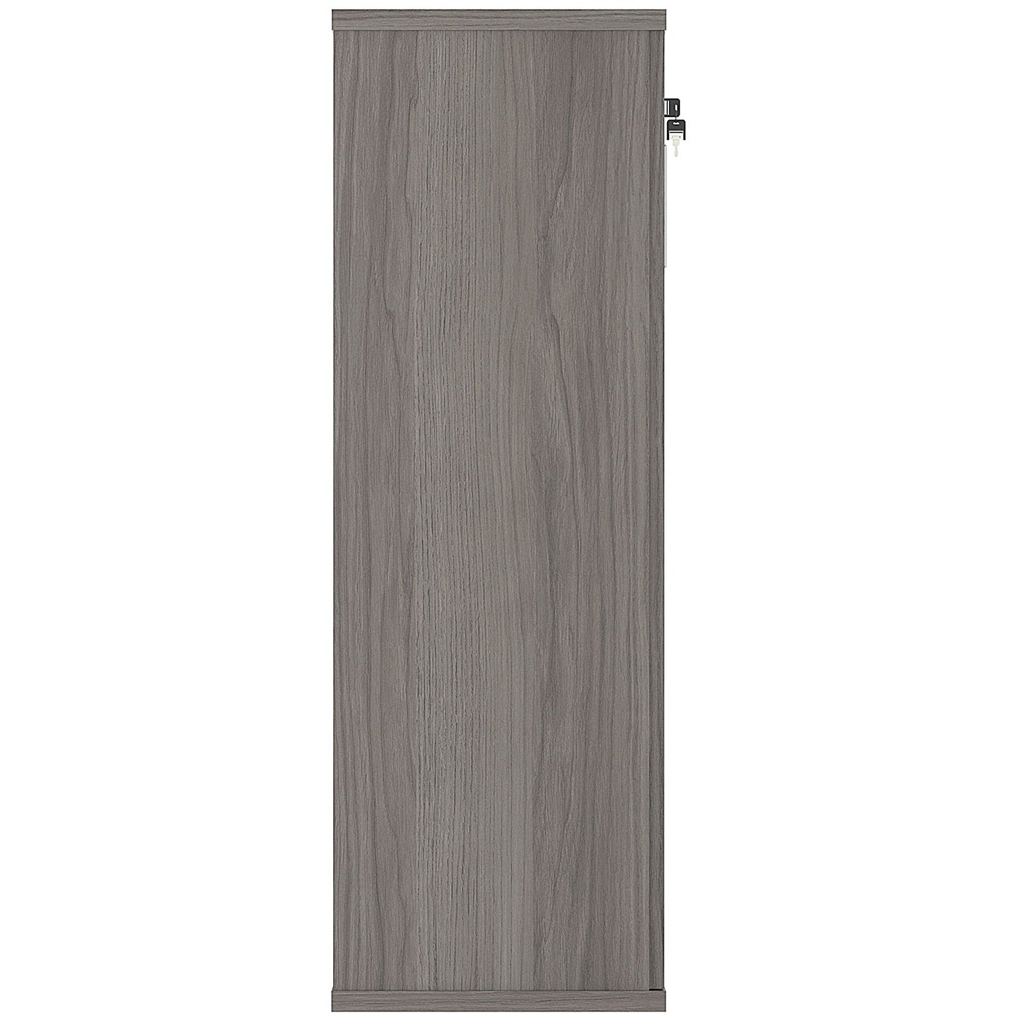 Astin Medium Wooden Cupboard, 2 Shelves, 1204mm High, Grey Oak