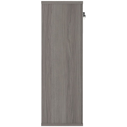 Astin Medium Wooden Cupboard, 2 Shelves, 1204mm High, Grey Oak