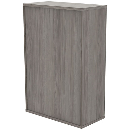 Astin Medium Wooden Cupboard, 2 Shelves, 1204mm High, Grey Oak