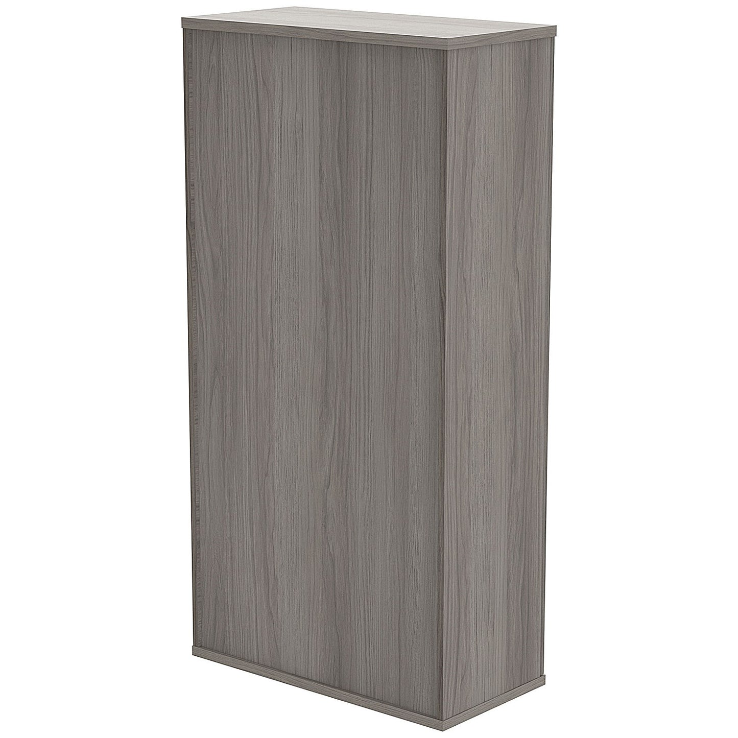 Astin Tall Wooden Cupboard, 3 Shelves, 1592mm High, Grey Oak
