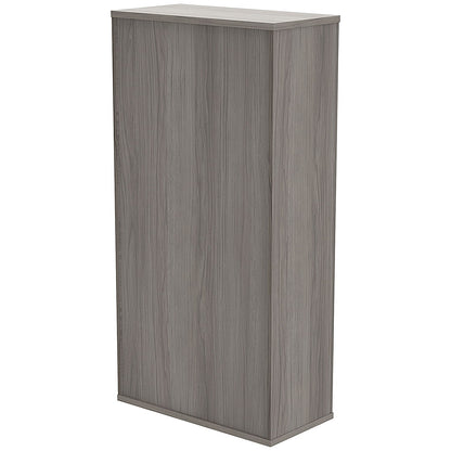 Astin Tall Wooden Cupboard, 3 Shelves, 1592mm High, Grey Oak