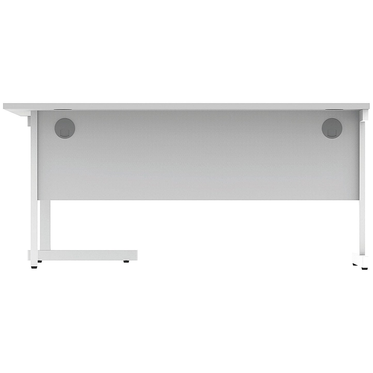 Astin 1600mm Corner Desk, Right Hand, White Cantilever Legs, White