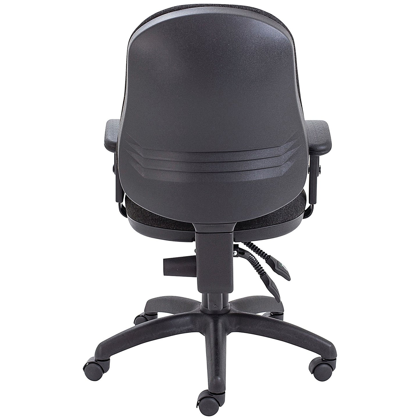First High Back Operators Chair with Adjustable Arms, Charcoal