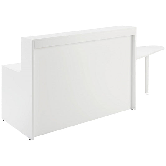 Jemini Reception Unit with Extension, 1400x800x740mm, White Easy2Order : KF839537
