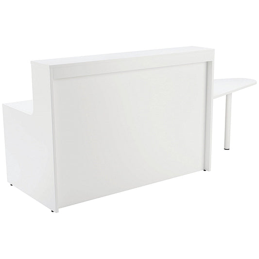 Jemini Reception Unit with Extension, 1600x800x740mm, White Easy2Order : KF839540