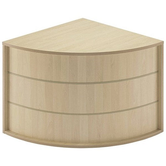 Jemini Reception Modular Corner Desk Unit, 800x800x740mm, Maple Easy2Order : KF840169