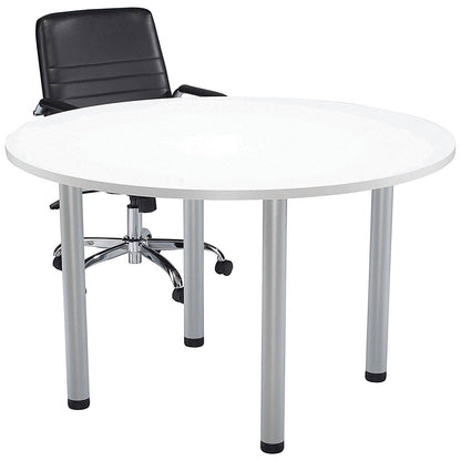Jemini Circular Meeting Table, 1200x1200mm, White