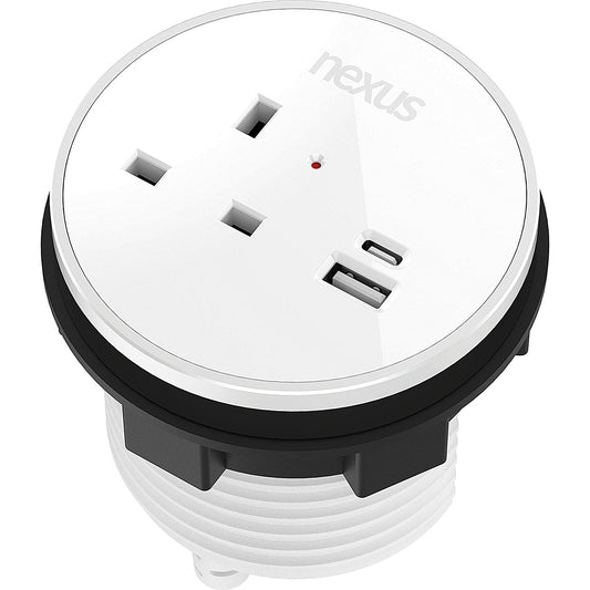 Nexus In Desk Power Module, White Easy2Order : KF882378