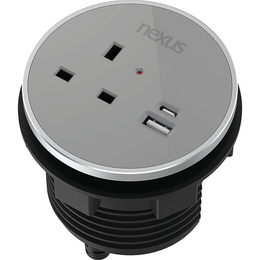 Nexus In Desk Power Module, Grey Easy2Order : KF882379