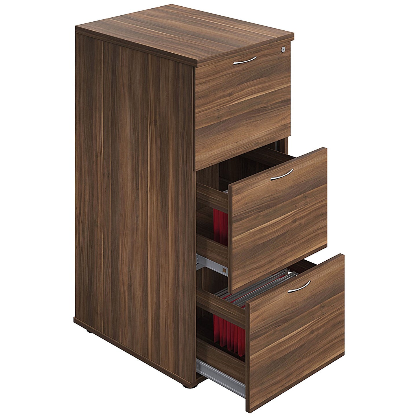 Jemini Foolscap Filing Cabinet, 3 Drawer, Walnut