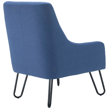 Jemini Reception Armchair, Hairpin Leg, Navy Easy2Order : KF90468