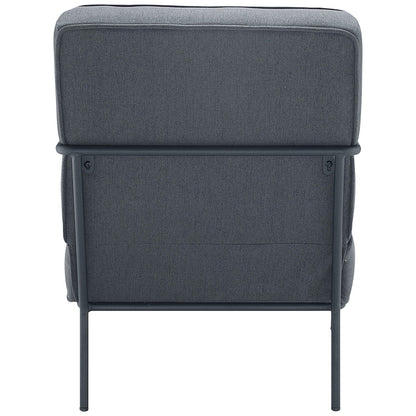 Jemini Wire Frame Reception Armchair, Grey